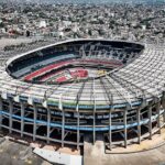 Pronósticos de hoy: vista aérea del Estadio Azteca en la Ciudad de México
