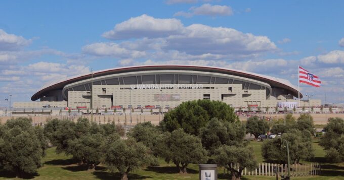 Pronóstico Atlético de Madrid vs Deportivo: exterior del estadio Metropolitano en Madrid