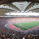 Pronósticos de hoy: panorámica del Estadio Olímpico de Roma con la cancha y las tribunas
